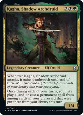 Kagha, Shadow Archdruid card from Commander Legends: Battle for Baldur's Gate