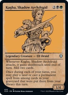 Kagha, Shadow Archdruid (Showcase) card from Commander Legends: Battle for Baldur's Gate