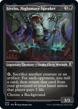 Sivriss, Nightmare Speaker (Foil Etched) card from Commander Legends: Battle for Baldur's Gate