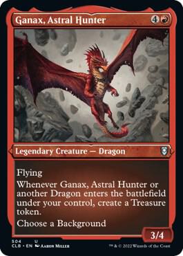 Ganax, Astral Hunter (Foil Etched) card from Commander Legends: Battle for Baldur's Gate