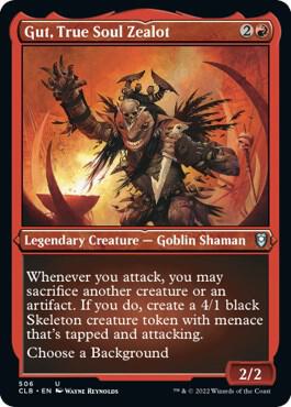 Gut, True Soul Zealot (Foil Etched) card from Commander Legends: Battle for Baldur's Gate