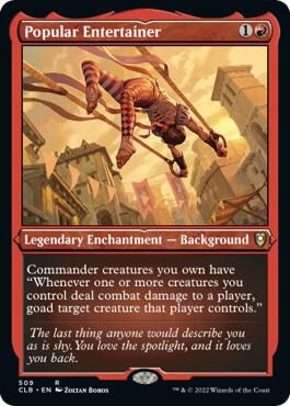 Popular Entertainer (Foil Etched) card from Commander Legends: Battle for Baldur's Gate