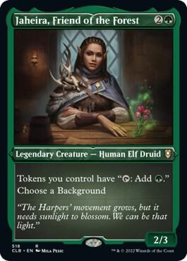 Jaheira, Friend of the Forest (Foil Etched) card from Commander Legends: Battle for Baldur's Gate
