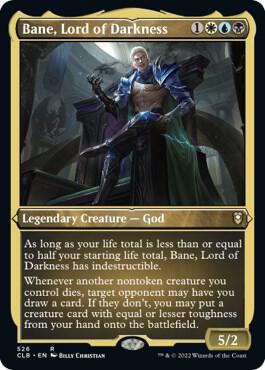 Bane, Lord of Darkness (Foil Etched) card from Commander Legends: Battle for Baldur's Gate