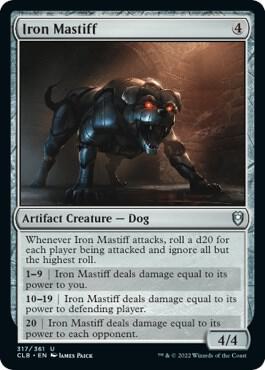 Iron Mastiff card from Commander Legends: Battle for Baldur's Gate