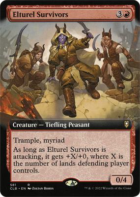 Elturel Survivors (Extended Art) card from Commander Legends: Battle for Baldur's Gate