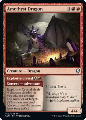 Amethyst Dragon card from Commander Legends: Battle for Baldur's Gate