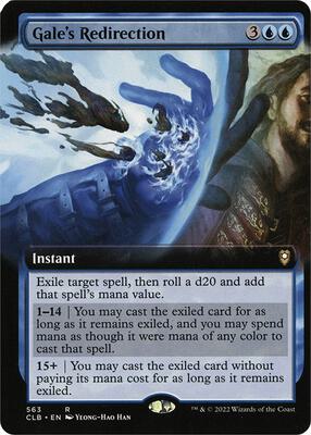 Gale's Redirection (Extended Art) card from Commander Legends: Battle for Baldur's Gate