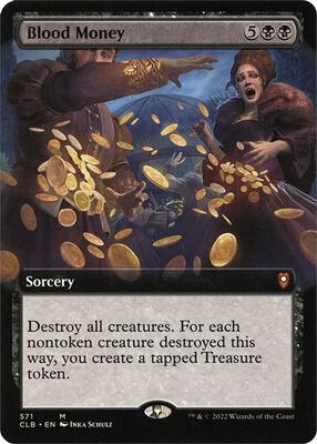 Blood Money (Extended Art) card from Commander Legends: Battle for Baldur's Gate