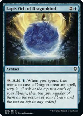Lapis Orb of Dragonkind card from Commander Legends: Battle for Baldur's Gate