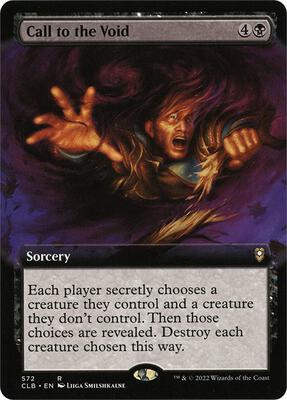 Call to the Void (Extended Art) card from Commander Legends: Battle for Baldur's Gate