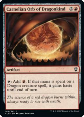 Carnelian Orb of Dragonkind card from Commander Legends: Battle for Baldur's Gate