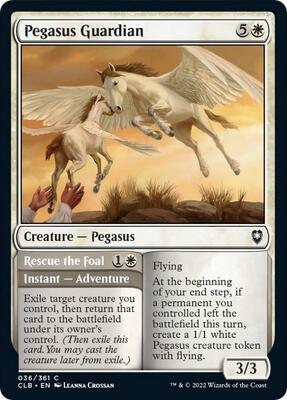 Pegasus Guardian card from Commander Legends: Battle for Baldur's Gate