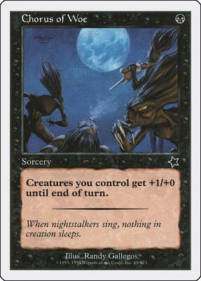 Chorus of Woe card from Starter 1999