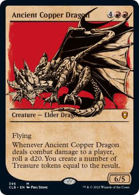 Ancient Copper Dragon (Showcase) card from Commander Legends: Battle for Baldur's Gate
