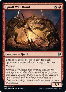 Gnoll War Band card from Commander Legends: Battle for Baldur's Gate