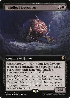 Intellect Devourer (Extended Art) card from Commander Legends: Battle for Baldur's Gate
