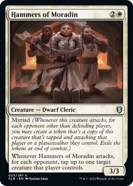 Hammers of Moradin card from Commander Legends: Battle for Baldur's Gate
