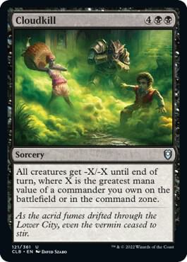 Cloudkill card from Commander Legends: Battle for Baldur's Gate