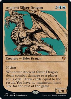 Ancient Silver Dragon (Showcase) card from Commander Legends: Battle for Baldur's Gate