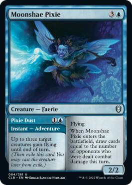 Moonshae Pixie card from Commander Legends: Battle for Baldur's Gate