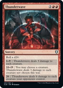 Thunderwave card from Commander Legends: Battle for Baldur's Gate