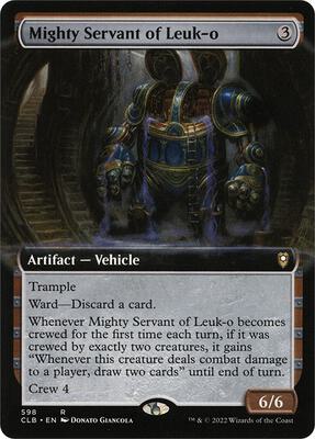 Mighty Servant of Leuk-o (Extended Art) card from Commander Legends: Battle for Baldur's Gate