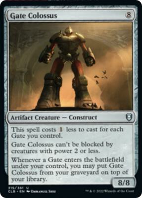 Gate Colossus card from Commander Legends: Battle for Baldur's Gate
