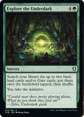 Explore the Underdark card from Commander Legends: Battle for Baldur's Gate