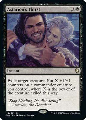 Astarion's Thirst card from Commander Legends: Battle for Baldur's Gate
