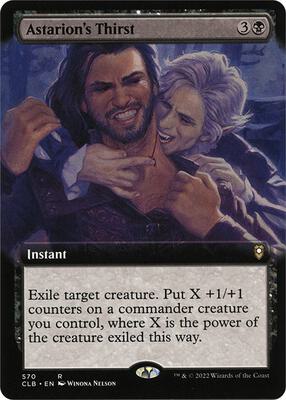 Astarion's Thirst (Extended Art) card from Commander Legends: Battle for Baldur's Gate