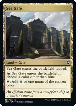 Sea Gate card from Commander Legends: Battle for Baldur's Gate