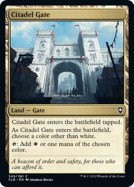 Citadel Gate card from Commander Legends: Battle for Baldur's Gate