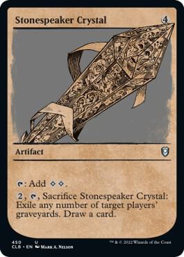 Stonespeaker Crystal (Showcase) card from Commander Legends: Battle for Baldur's Gate