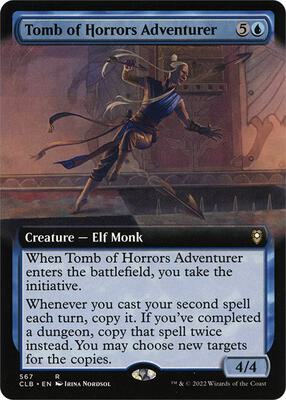 Tomb of Horrors Adventurer (Extended Art) card from Commander Legends: Battle for Baldur's Gate