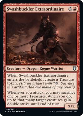 Swashbuckler Extraordinaire card from Commander Legends: Battle for Baldur's Gate