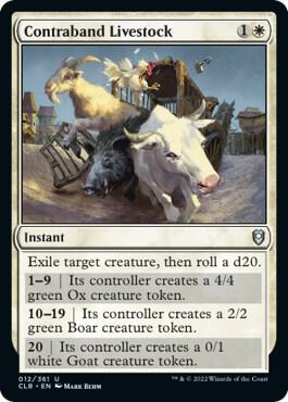 Contraband Livestock card from Commander Legends: Battle for Baldur's Gate