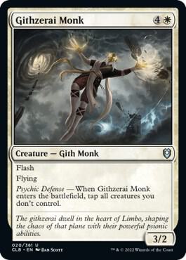 Githzerai Monk card from Commander Legends: Battle for Baldur's Gate