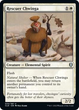 Rescuer Chwinga card from Commander Legends: Battle for Baldur's Gate