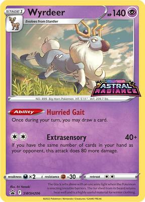 Wyrdeer - SWSH206 card from SWSH: Sword & Shield Promo Cards