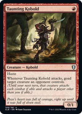 Taunting Kobold card from Commander Legends: Battle for Baldur's Gate