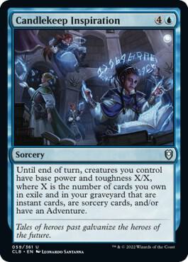 Candlekeep Inspiration card from Commander Legends: Battle for Baldur's Gate