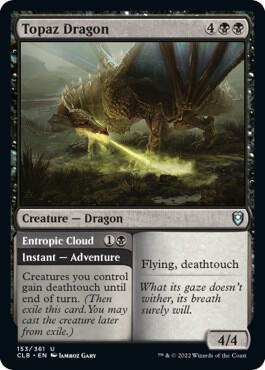 Topaz Dragon card from Commander Legends: Battle for Baldur's Gate