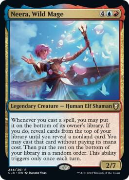 Neera, Wild Mage card from Commander Legends: Battle for Baldur's Gate