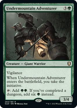 Undermountain Adventurer card from Commander Legends: Battle for Baldur's Gate