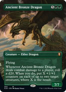 Ancient Bronze Dragon (Borderless) card from Commander Legends: Battle for Baldur's Gate