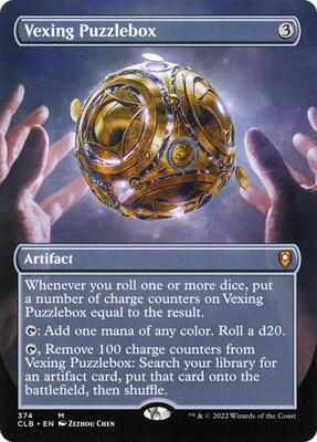 Vexing Puzzlebox (Borderless) card from Commander Legends: Battle for Baldur's Gate