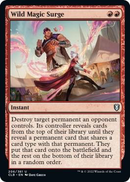 Wild Magic Surge card from Commander Legends: Battle for Baldur's Gate
