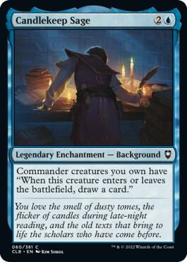 Candlekeep Sage card from Commander Legends: Battle for Baldur's Gate
