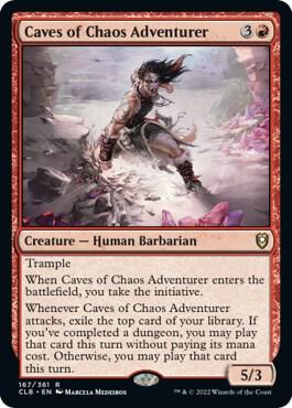 Caves of Chaos Adventurer card from Commander Legends: Battle for Baldur's Gate